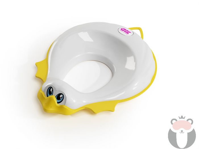 OkBaby Детска седалка за тоалетна чиния ДУКА 12м+ бял
