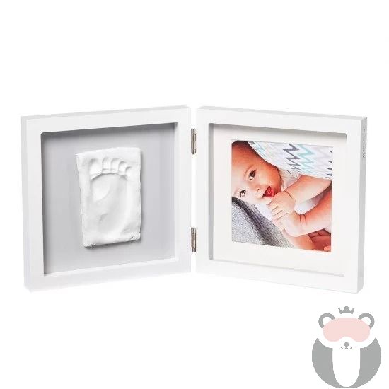 BABY ART Бяла рамка за отпечатък и снимка (сиво паспарту) My Baby Style 3601095200