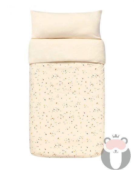 Baby Clic Спален комплект за кошара 3 части, 60х120см, Confetti Ivory