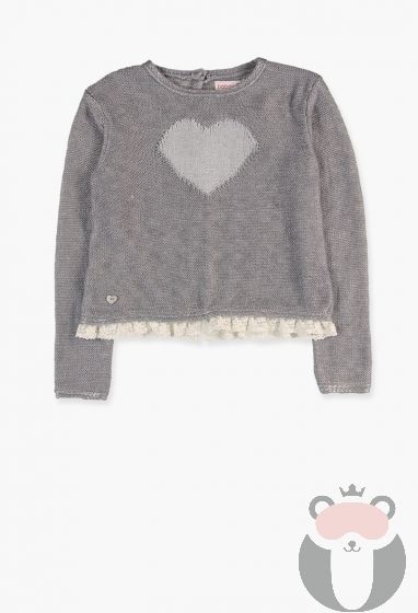 Boboli пуловер за момиче Rock Couture 8г/128см