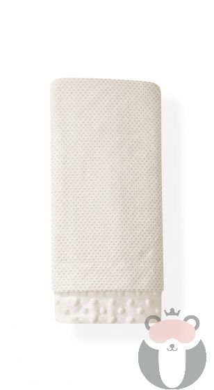 Interbaby детско друлицево одеяло Printed Beige, 80x110см