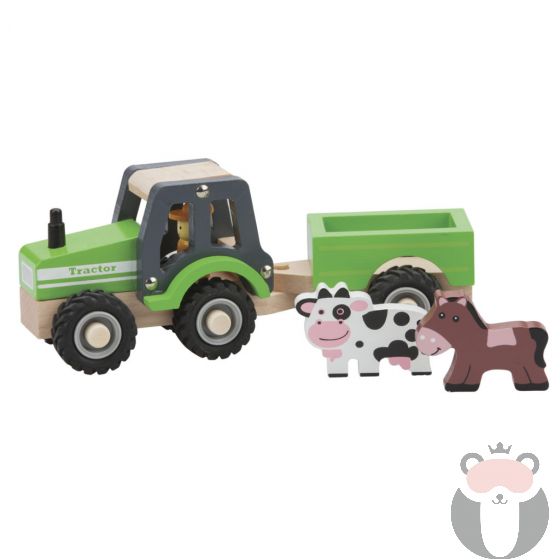 Трактор с ремарке и животните от фермата New classic toys