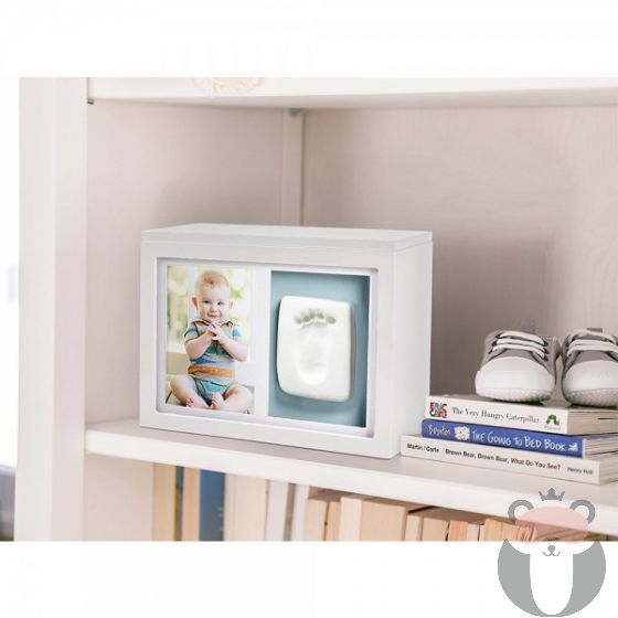 Pearhead Кутия за спомени с бебешки отпечатък - бяла