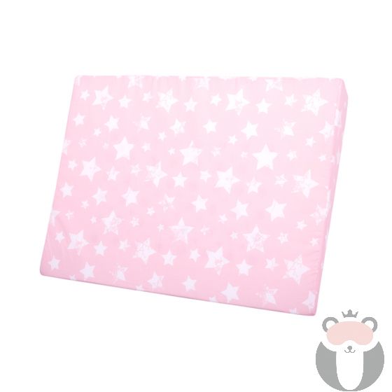Lorelli бебешка възглавница Air Comfort розови звезди, 60х45х9см
