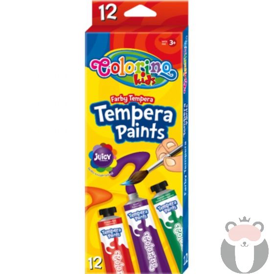 Colorino Темперни бои 12 цвята в туби