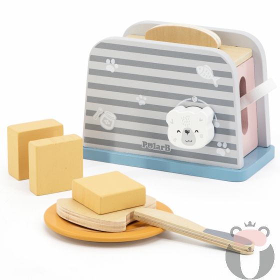 Комплект дървен детски тостер Polar B - Viga toys