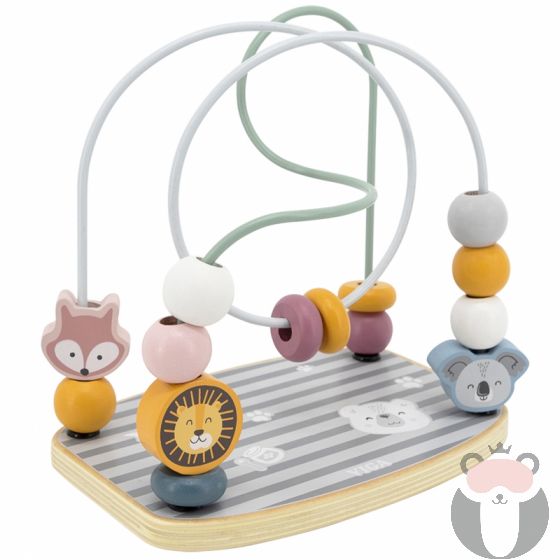Дървена играчка - Спирала с топчета и животни Polar B Viga Toys