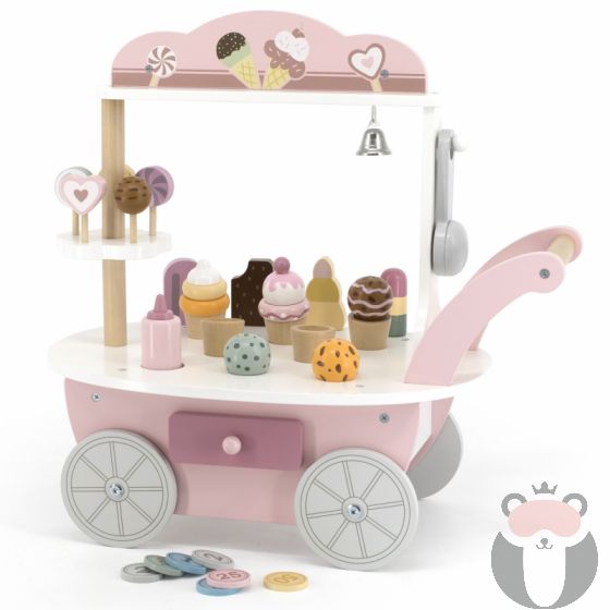 Дървена количка и магазин за сладолед Polar B - Viga toys