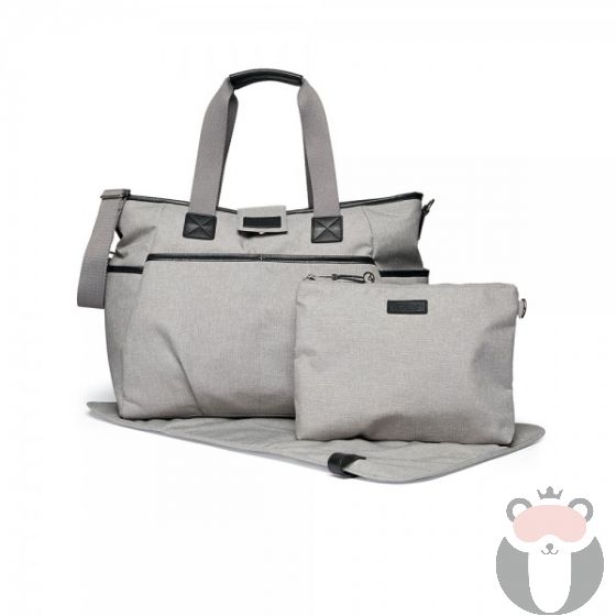 Mamas & Papas Комплект чанта за количка с подложка и несесер Tote - Grey Marl