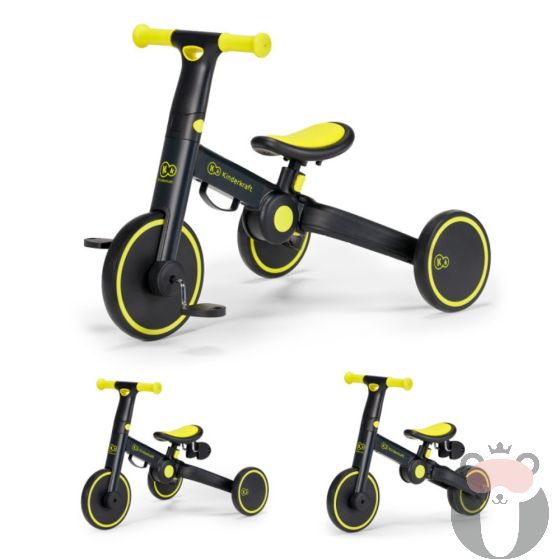 Kinderkraft Триколка 4trike 3в1, Black