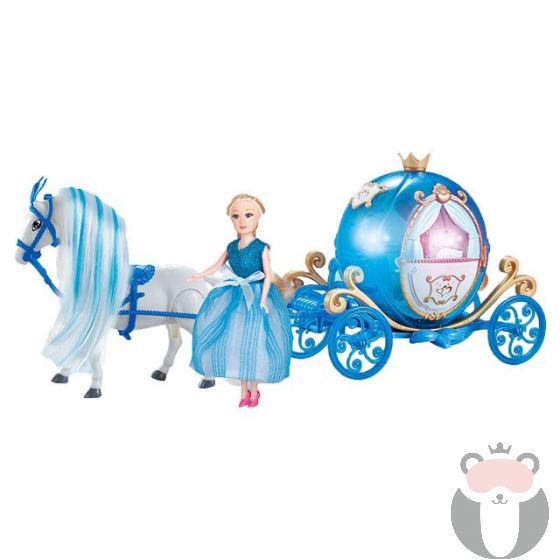 Raya Toys Каляска Dreamy Carriage  Син 2206A