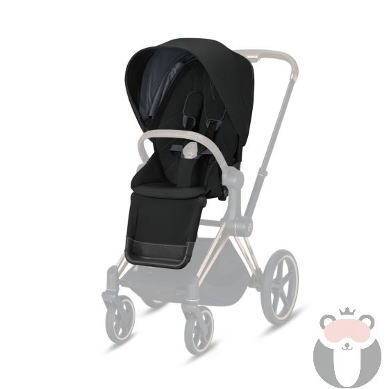 Тапицерия за седалка Cybex Priam и e-Priam Seat pack Lux Deep Black 2020