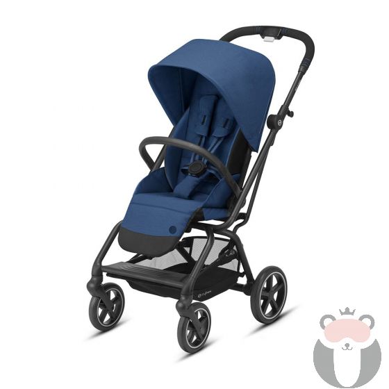 Cybex Бебешка количка Eezy S Twist + 2 черно шаси Navy Blue