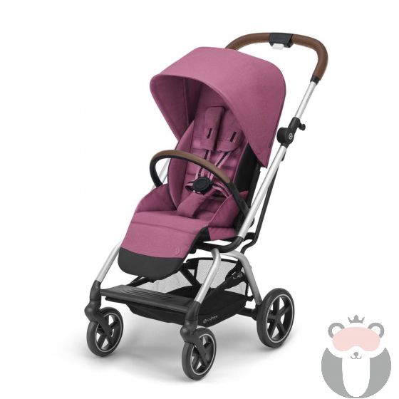 Cybex Бебешка количка Eezy S Twist + 2 сребристо шаси Magnolia Pink