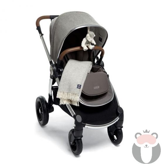 Mamas & Papas Бебешка количка Ocarro X Moon – Grey с играчка мече