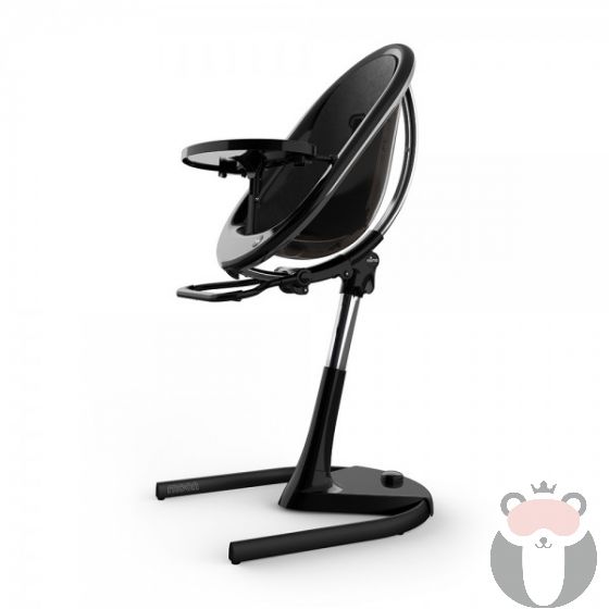 Mima Мултифункционален детски стол за хранене с черна рамка Moon , Black 