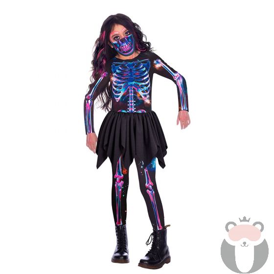 Детски карнавален костюм Amscan Skeleton момиче 3-4 години