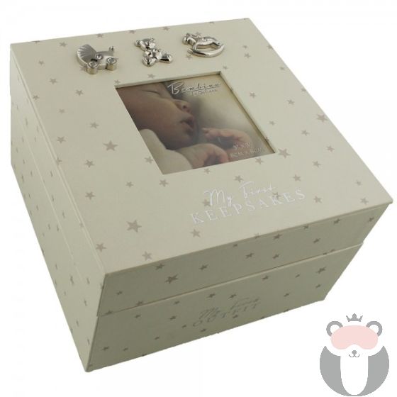 Widdop Bambino Кутия за спомени с посребрена декорация