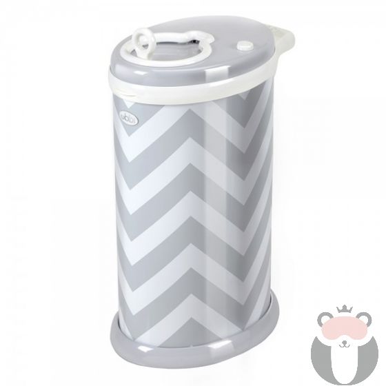 Ubbi Контейнер за памперси Grey Chevron