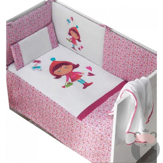 Interbaby детски спален комплект 2 части Baby Girl, 60x120см, 70х140см