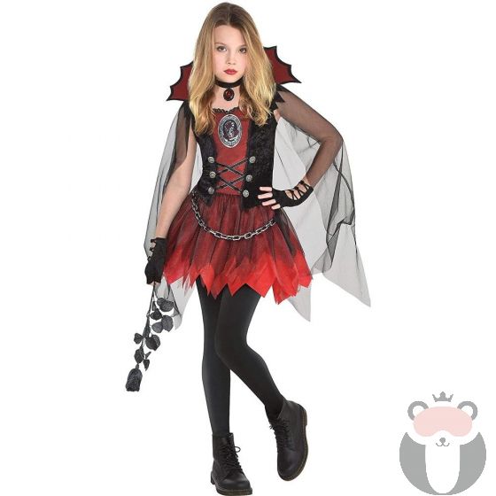 Детски карнавален костюм Amscan Dark Vamp Girl 4-6 години