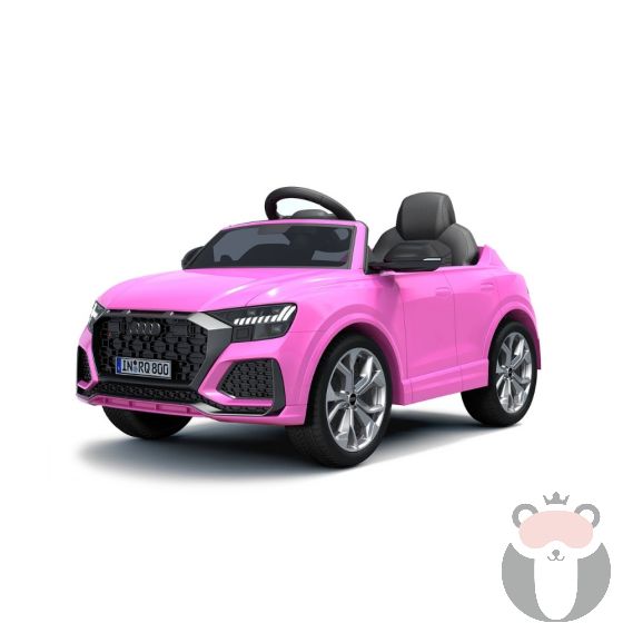 Chipolino Електрическа кола AUDI RSQ8,EVA гуми,кожена седалка, розова