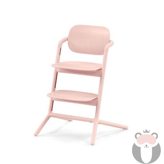 Стол за хранене Cybex LEMO 2, дървен, Pearl Pink