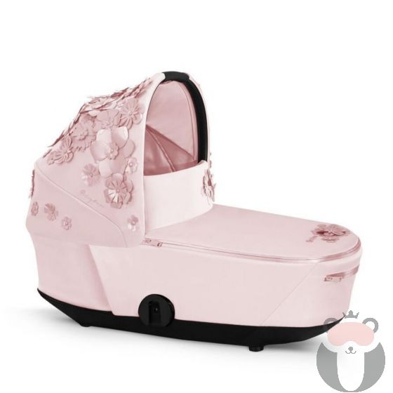  Cybex Кош за новородено Mios 3 Lux New Generation SIMPLY FLOWERS, Pale Blush