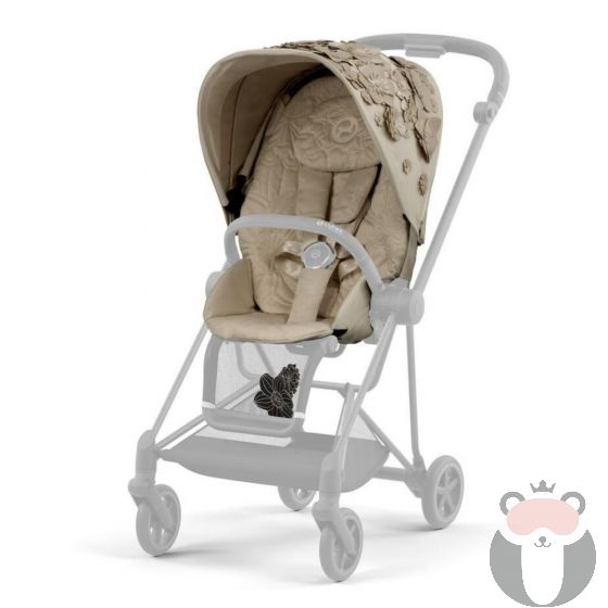  Cybex Тапицерия за седалка Mios 3 Seat pack Lux SIMPLY FLOWERS, Nude Beige