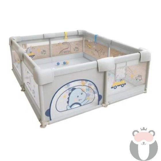 Sonne Бебешка кошара за игра Kai grey Junior с килим 15020065 SONNE1110
