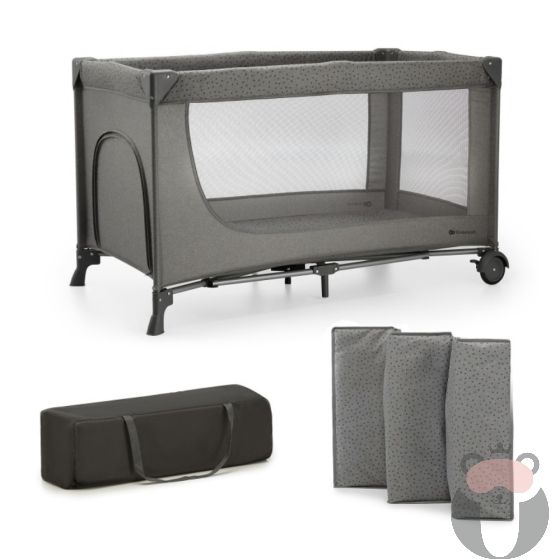 Бебешка кошара Kinderkraft JOY SIMPLE 2 , DARK GREY