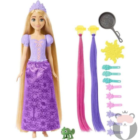 Кукла за прически Mattel Disney Princess Рапунцел с 15 аксесоара