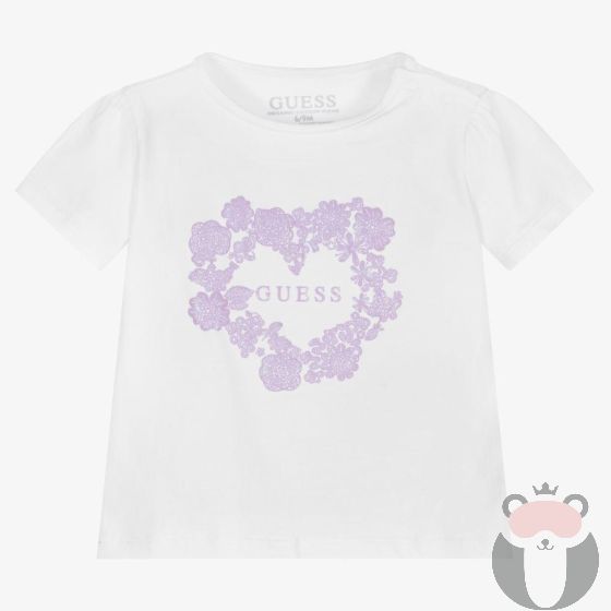 Guess детска тениска Flowers