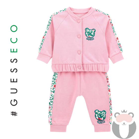 Guess Бебешки комплект за момиче 2 части, ECO SOFT ROSE