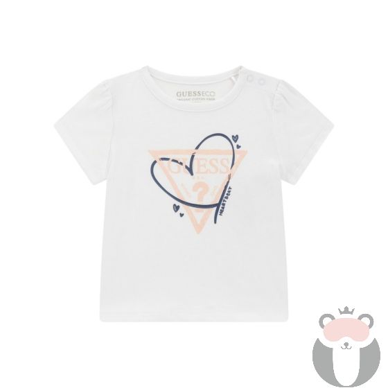 Guess Бебешка тениска ECO Heart
