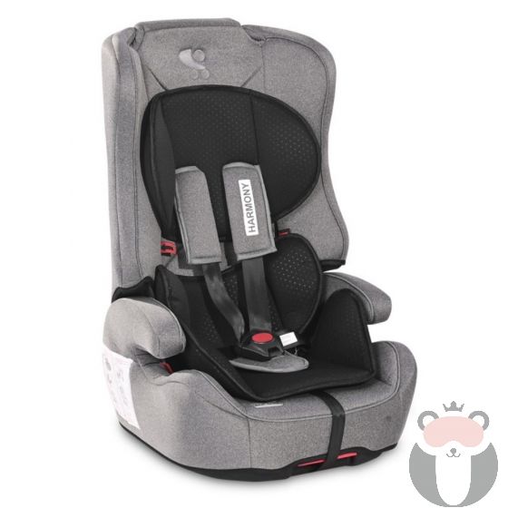 Lorelli Детско столче за кола Harmony Isofix, Steel&Black 9-36 кг.