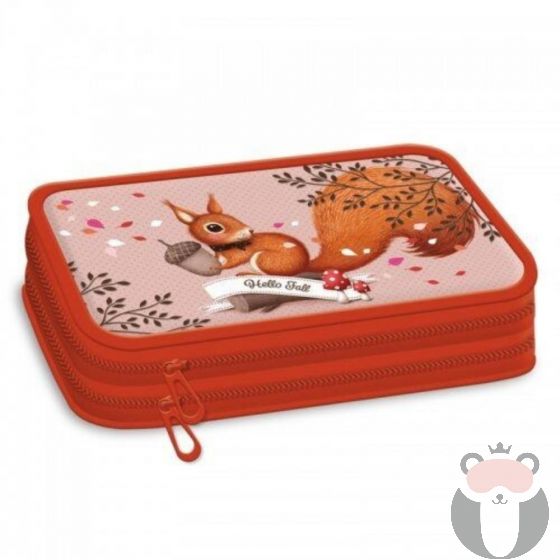 Ars Una Ученически несесер с два ципа Woodland Magic