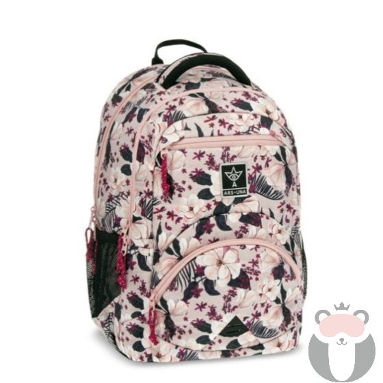 Ars Una Ученическа раница Ergo 27l Flowery Pink (5375)