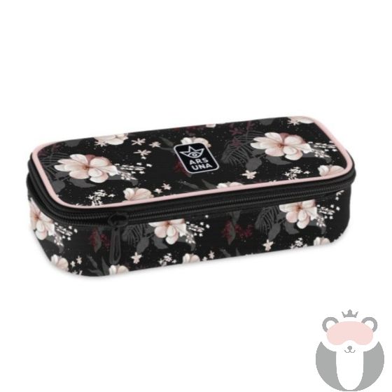 Ars Una Ученически несесер объл Flowery Black (5374) 24