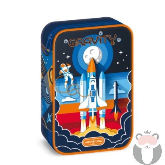 Ars Una Ученически несесер с един цип на две нива Gravity (5367) 24