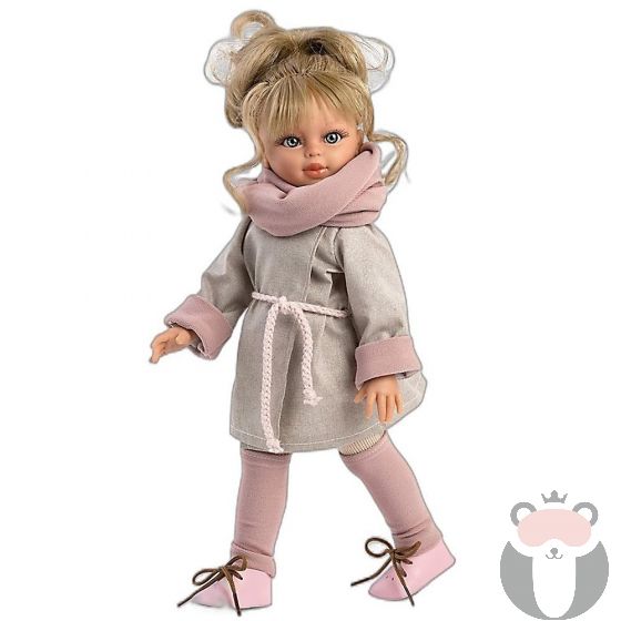 Кукла Сабрина с късо палто и розов шал, Asi dolls