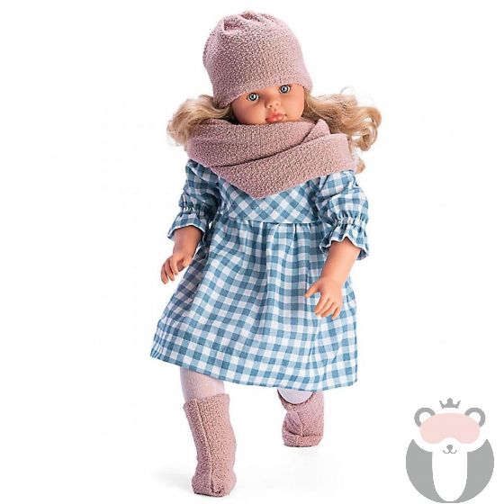 Кукла Пепа с розов шал и шапка, Asi dolls