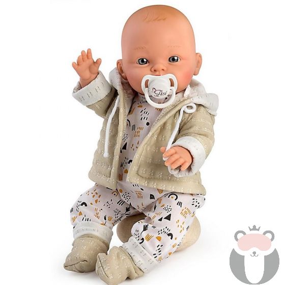 Кукла Алекс бежова жилетка с качулка, Asi dolls