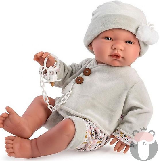 Кукла-бебе Пабло с жилетка и шапка с помпони, Asi dolls