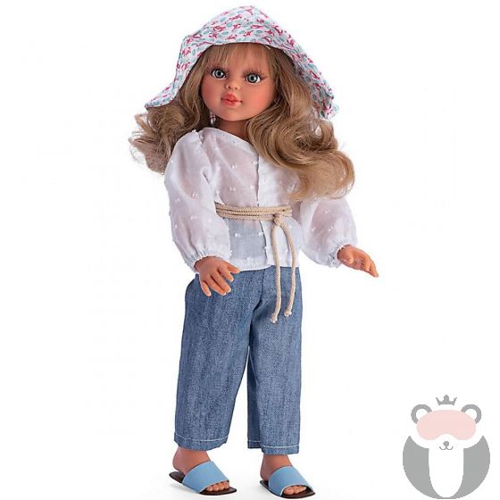 Кукла Сабрина с дънков панталон и бяла блуза, Asi dolls