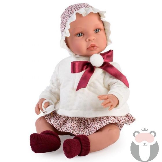 Кукла Лея с червена панделка и помпон, Asi dolls