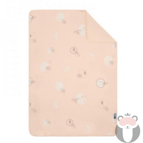 Baby Clic Бебешко двулицево памучно одеяло 80х110см – Nuit Pink