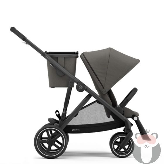 Бебешка количка за близнаци Cybex Gazelle S Soho Grey black