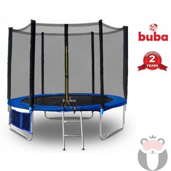 Buba Детски батут 10FT (305 см) с мрежа и стълба