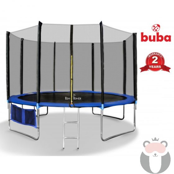 Buba Детски батут 12FT (366 см) с мрежа и стълба